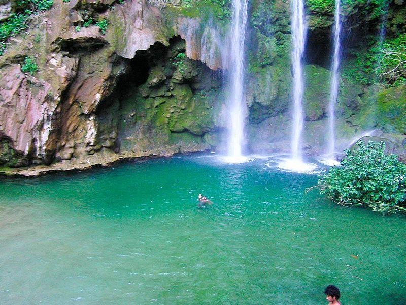 The water falls of akchour in the National park of Talassemtane